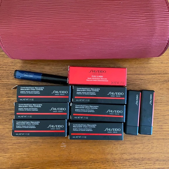 Shiseido ControlledChaos MascaraInk&Lipstick&Pouch - Picture 1 of 8